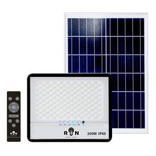 ไฟสปอทไลท์ภายนอก ไฟสปอทไลท์ SOLAR RIN 213061421 200 วัตต์ DAYLIGHT โคมไฟภายนอก โคมไฟ หลอดไฟ SOLAR FLOODLIGHT RIN 2130614