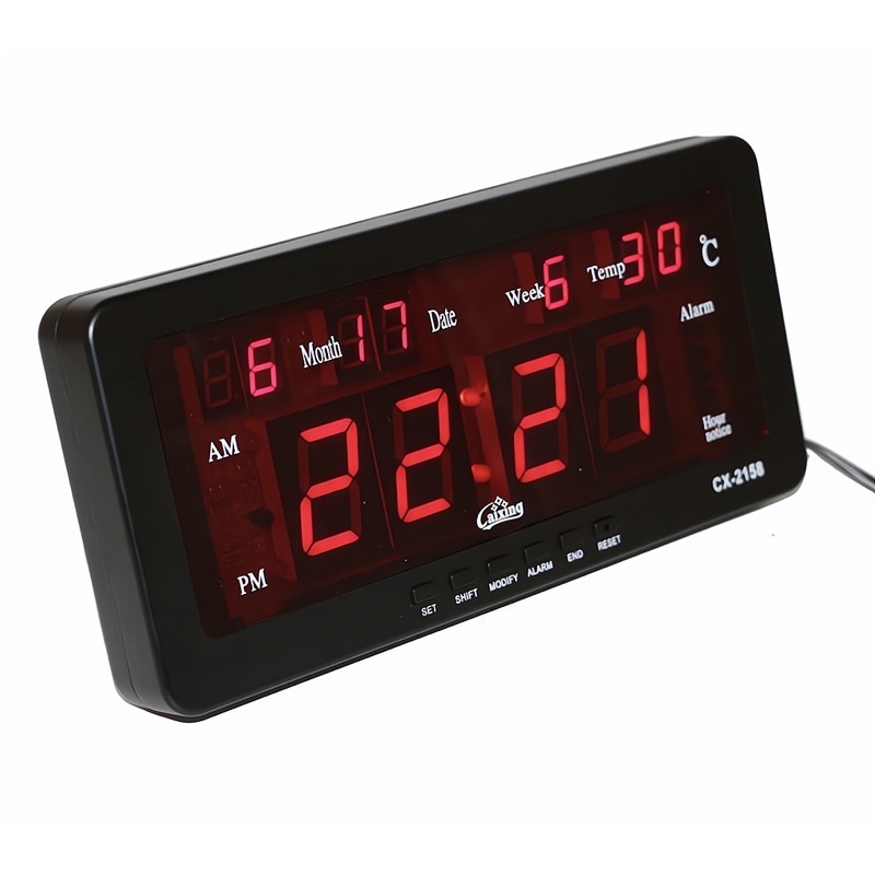 นาฬิกาดิจิตอล-cx2158-21-5x10-3x3cm-นาฬิกา-ตั้งโต๊ะ-led-digital-clock-นาฬิกาแขวน-นาฬิกาตั้งโต๊ะ