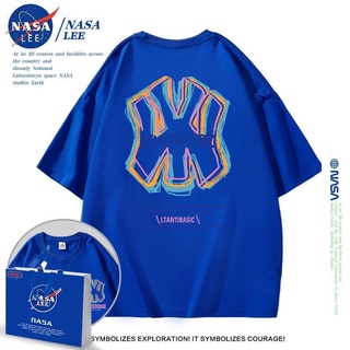 🎊 พร้อมส่ง 🎊 NASA เสื้อยืดคอกลมที่มีสไตล์, เสื้อยืดผ้าฝ้ายคุณภาพสูง