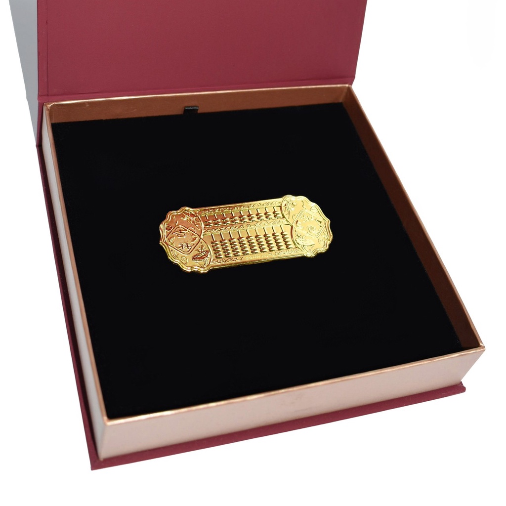 ภาพหน้าปกสินค้าSHINING GOLD ทองคำแท้ 99.9% แผ่นลูกคิดทองคำ คิดเงินได้เงิน คิดทองได้ทอง ค้าขายคล่องตัว น้ำหนัก 0.5 กรัม พร้อมกล่อง จากร้าน shininggoldjewelry บน Shopee