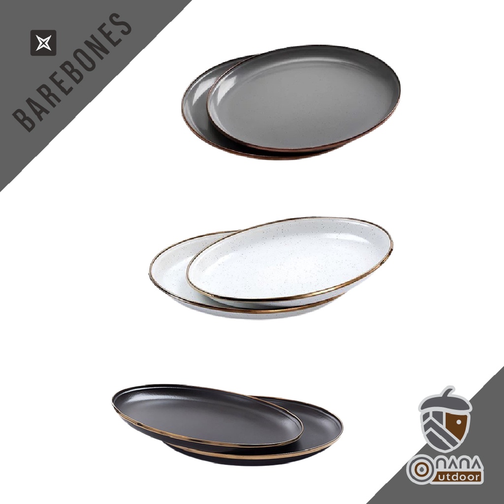 Barebones Enamel Salad Plate Set of 2 Shopee Thailand
