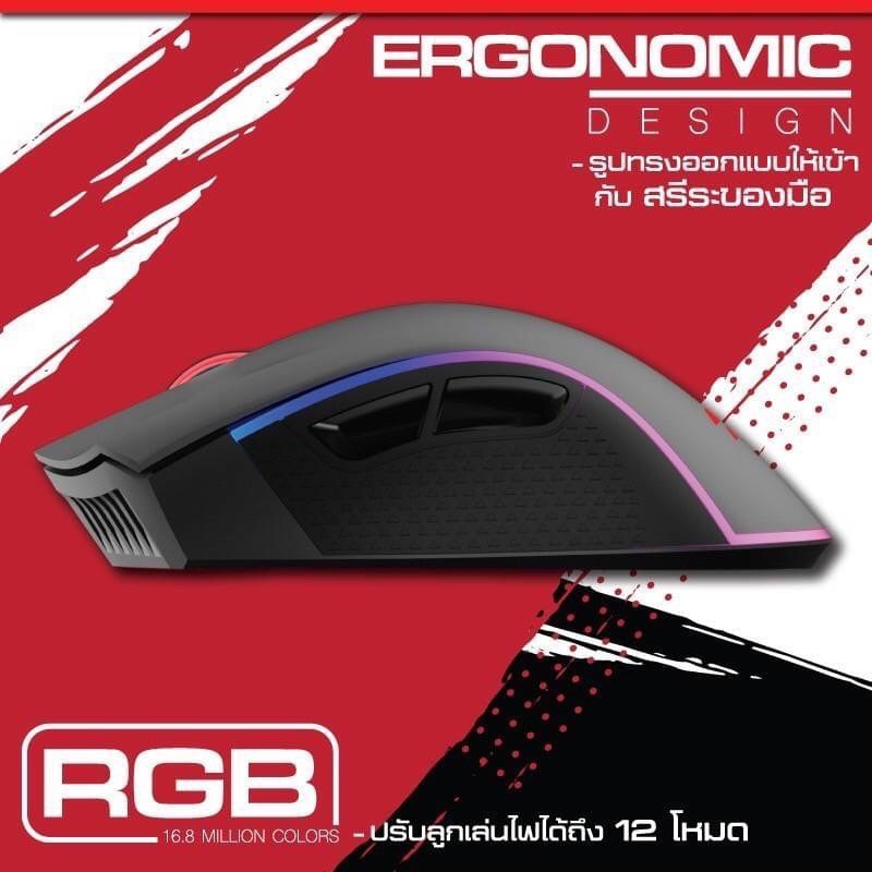 ภาพสินค้าเมาส์เกมมิ่ง RGB SIGNO GM-961s เมาส์มาโคร Macro Gaming mouse E-Sport (Laster) CLLBSA4โค้ดส่วนลด จากร้าน umbrella_it บน Shopee ภาพที่ 8