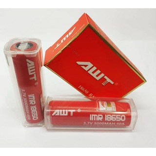 ภาพหน้าปกสินค้าถ่านชาร์จ AWT IMR18650 3000mAh แพคคู่ 2 ก้อน ของแท้ ตรวจสอบ code ได้ ที่เกี่ยวข้อง