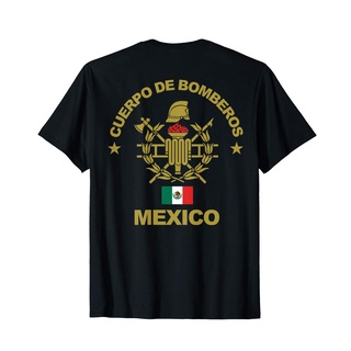 เสื้อยืด พิมพ์ลาย Mexico Fire Departt Firefighters สไตล์วินเทจ Diy