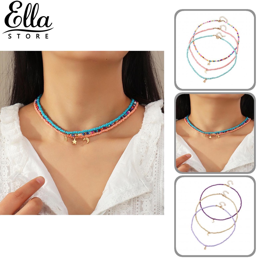 ellastore123-jewelry-beads-choker-boho-style-beads-choker-multi-use-for-daily-wear