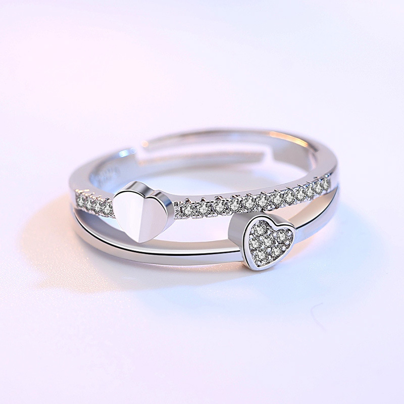92-5-แหวนเงินผู้หญิงด้วยหัวใจแหวนแต่งงานเครื่องประดับแฟชั่น