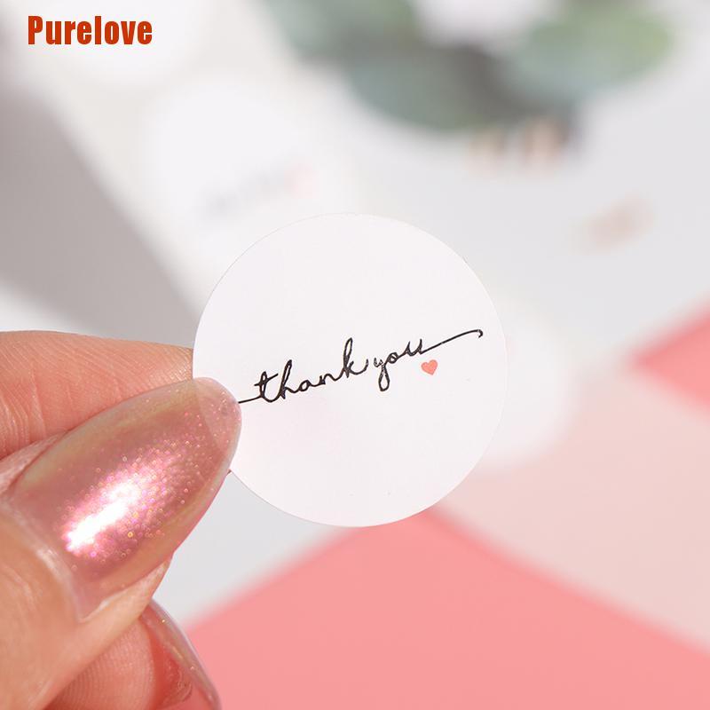 purelove-สติกเกอร์ฉลาก-thank-you-สีขาว-1-นิ้ว-500-ชิ้นต่อม้วน-สําหรับสมุดภาพ