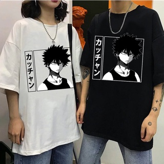 【100% cotton】เสื้อยืดพิมพ์ลาย My Hero Academia สไตล์ญี่ปุ่นสําหรับผู้ชาย