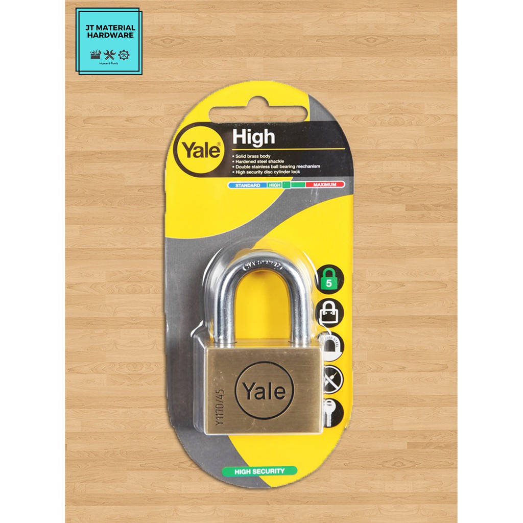 yale-กุญแจลูกปินสั้น-ทองเหลือง-45-มม-ของแท้-100-รุ่น-bd45-series-by-jt