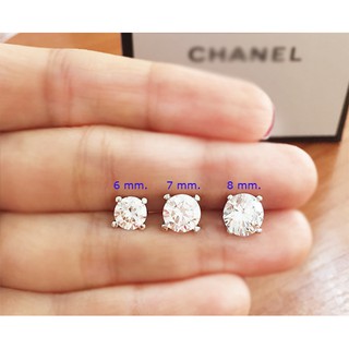 💎ต่างหูเพชร CZ เพชรเกรด Premium เสมือนเพชรแท้💎