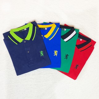 พร้อมส่ง เก็บเงินปลายทาง เสื้อโปโล คอปกผู้ชาย After Clap เนื้อผ้าดี ปักลายสิงโต