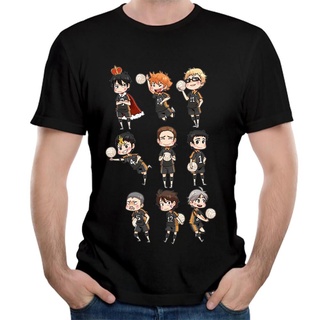 ღღFuuny Nishinoya Yuu Haikyuu Awesome Men Classic Anime Cartoon T Shirt Black MgWe OMpc เสื้อยืด new