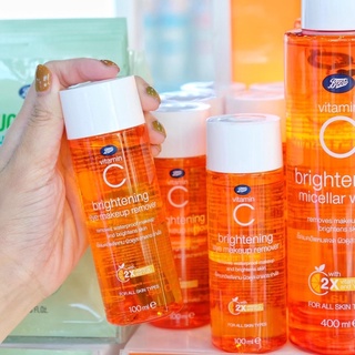 BOOTS VITAMIN C บู๊ทส์ วิตามินซี ไบร์ทเทนนิ่ง อาย เมคอัพ รีมูฟเวอร์  100 มล