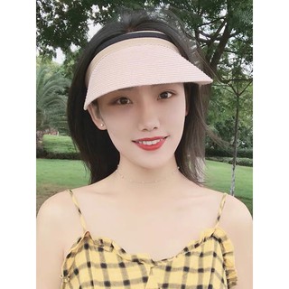 ภาพขนาดย่อของภาพหน้าปกสินค้าหมวก​สานครึ่งหัว หมวกสานกันแดด หมวก สไตล์เกาหลีหมวกพร้​อ​มส่ง​ สีสวย  งานดี จากร้าน l.k.shop บน Shopee