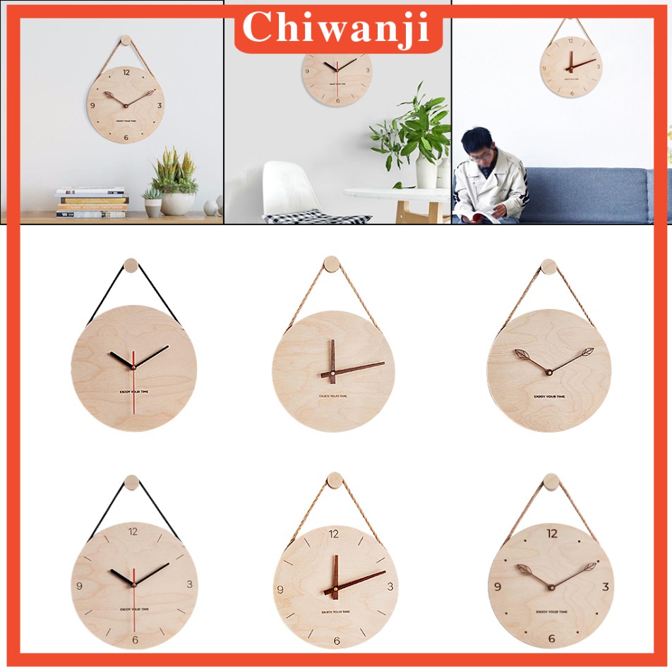 ภาพสินค้า( Chiwanji ) นาฬิกาไม้แขวนผนัง 12 นิ้วสําหรับห้องนั่งเล่น จากร้าน chiwanji.th บน Shopee ภาพที่ 7