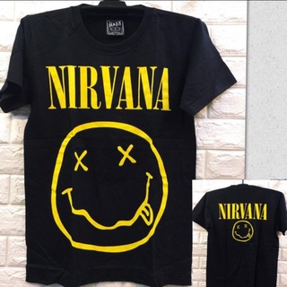 เสื้อยืดพิมพ์ลายแฟชั่น 🔥 วงร็อค Nirvana วัฒนธรรมวินเทจแรงบันดาลใจผ้าฝ้ายหลวมเสื้อผ้าเสื้อยืดสําหรับผู้ชายเสื้อทีขนาดใหญ