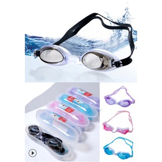 แว่นตาว่ายน้ำผู้ใหญ่  พร้อมกล่อง Swimming Goggles