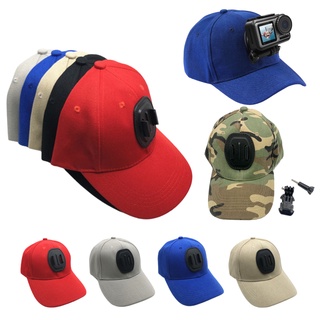ภาพหน้าปกสินค้าหมวก Cap สำหรับยึดกล้อง GoPro Action Camera / OSMO Action 3 2 1 / Insta360 ONE RS ที่เกี่ยวข้อง