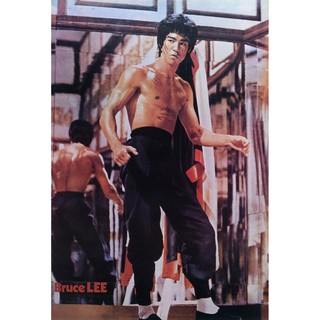 โปสเตอร์ ดารา หนัง บรูซลี Bruce Lee Poster - The Way of the Dragon POSTER 21"x31" KUNG FU FIGHTING v4