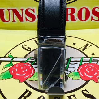 เข็มขัดหนังออโต้38มมหัวพับGuns-n-roses