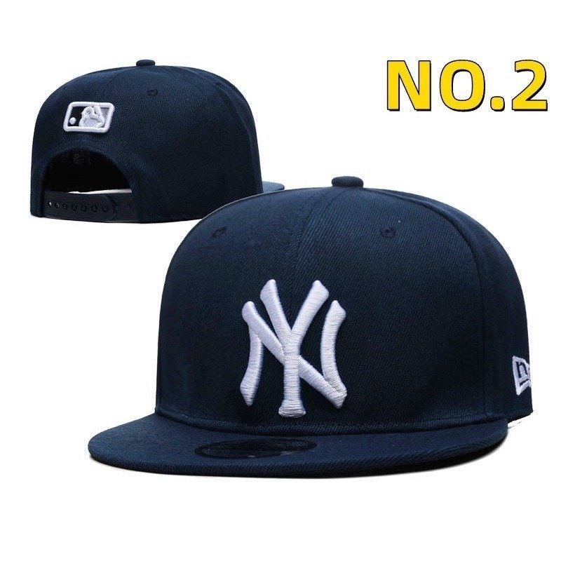 newera-mlb-หมวกเบสบอลแฟชั่น-ปรับขนาดได้-สีดํา-สไตล์ฮิปฮอป-h72b