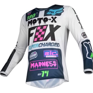 พร้อมส่ง เสื้อกีฬาแขนสั้น ลาย BMX MTB MX สําหรับขี่จักรยานยนต์วิบาก