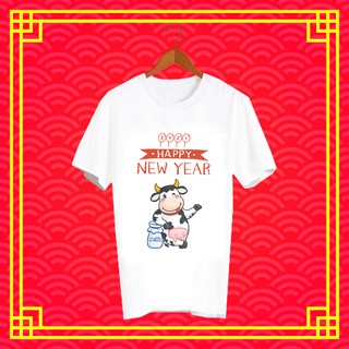 เสื้อปีใหม่ 2021 2564 เสื้อยืดปีฉลู เสื้อทีม เสื้อกลุ่ม เสื้อยืดปีใหม่ เสื้อครอบครัว เสื้อคู่รัก CYA136
