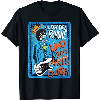 ผ้าฝ้ายคอกลมเสื้อยืด พิมพ์ลาย Dee Ramone El Dee Dee S-4XL&lt;2022&gt;