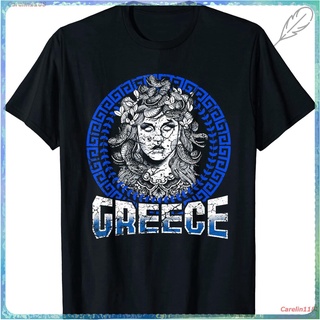 New Medusa Greek Mythology Ancient Greece Gorgon Snake Hair T-Shirt เสื้อยืด ดพิมพ์ลาย ดผ้าเด้ง คอกลม cotton แฟชั่น sale