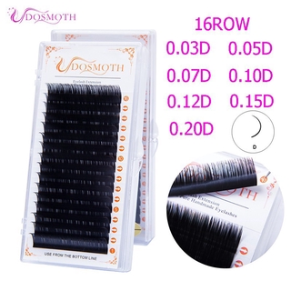 ภาพหน้าปกสินค้าDOSMOTH 16row False eyelashes 0.03-0.20D ขนตา ขนตาปลอม Mink soft lashes Extension Synthetic mink 0.20 stiff ที่เกี่ยวข้อง