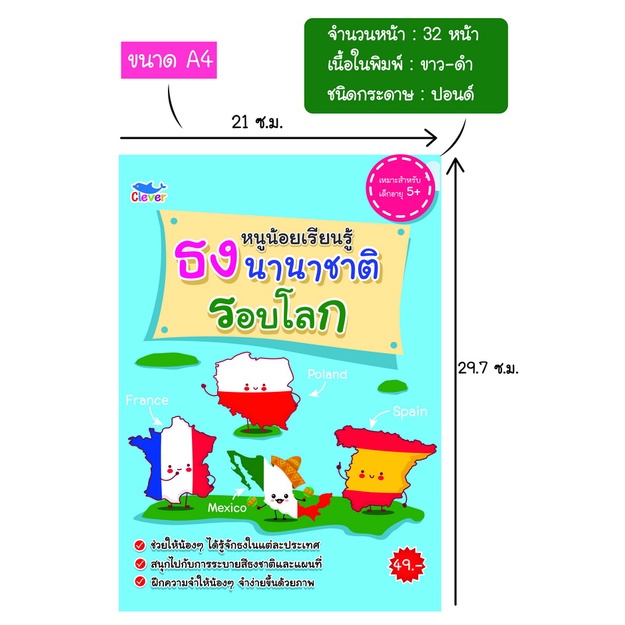 สมุดระบายสี-หนูน้อยเรียนรู้-ธงนานาชาติรอบโลก