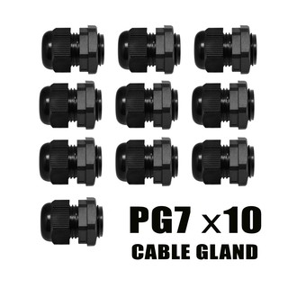 ภาพขนาดย่อของภาพหน้าปกสินค้า10 ชิ้น เคเบิ้ลแกลน Cable Gland PG7 จากร้าน powertechh บน Shopee