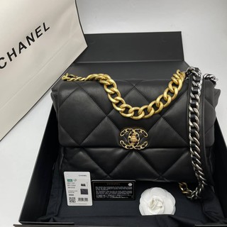 Chanel 19 สีดำ Grade vip Size 30 cm  อปก.Fullboxset