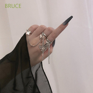 Bruce แหวนนิ้วหัวแม่มือประดับพู่สไตล์วินเทจสําหรับผู้หญิงและผู้ชาย