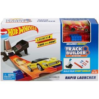 Hot Wheels Track Builder Rapid Launcher รางรถแข่ง พร้อมที่ปล่อยตัว และตัวต่อ Mega constux รุ่น DWW94