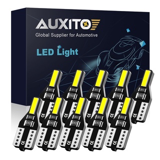 Auxito หลอดไฟ LED T10 W5W 168 194 12V 6000K สีขาว สําหรับอ่านหนังสือภายในรถยนต์ 2 ชิ้น