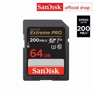 ราคาและรีวิวSANDISK EXTREME PRO SDXC UHS-I CARD 64GB (SDSDXXU-064G-GN4IN) ความเร็ว อ่าน 200MB/s เขียน 90MB/s