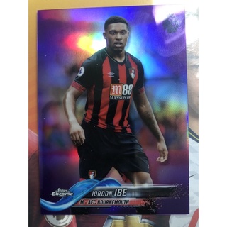 2018-19 TOPPS CHROME PREMIER LEAGUE SOCCER BOURNEMOUTH