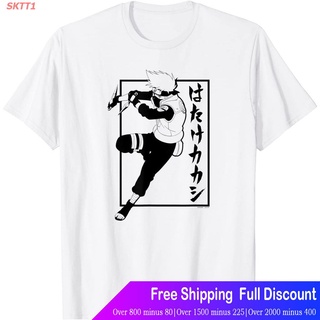 เสื้อยืดกีฬา ข้อเสนอพิเศษ นารูโตะ แอนิเมชั่นญี่ปุ่น Naruto Shippuden Kakashi With Vertical Kanji T-Shirt Teeคอกลม แฟชั่น
