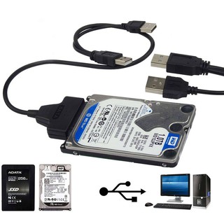 สินค้า อะแดปเตอร์ USB 2.0 ไปยัง SATA 48 ซม. สำหรับ SSD HDD ภายนอก ขนาด 2.5 นิ้ว