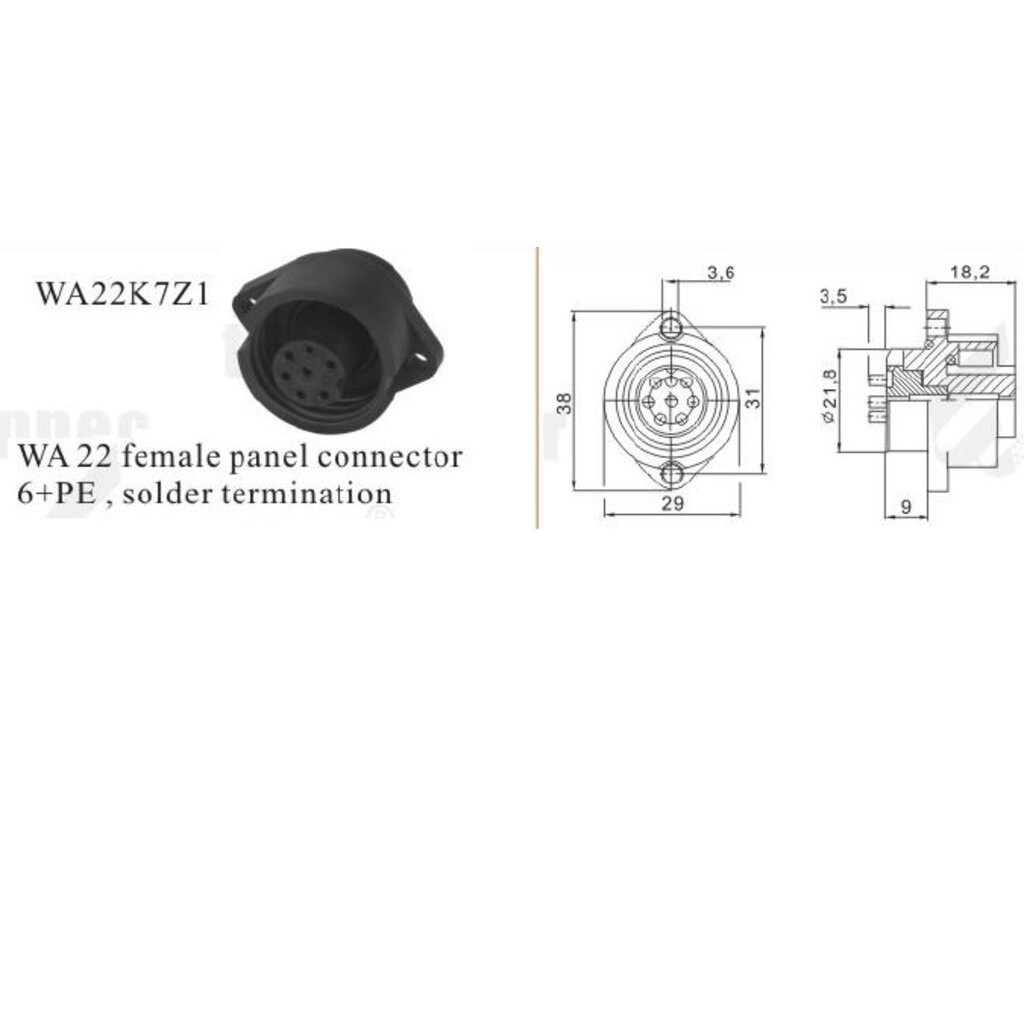 weipu-wa22k7z1-7poles-10a-0-75sq-mm-panel-connector