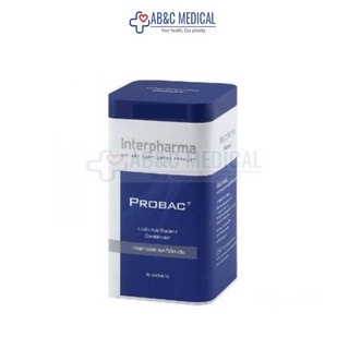 สินค้า EXP:01/jun/24 Probac 7 ผลิตภัณฑ์อาหาร โปรแบคเซเว่น แลคติกแอซิด 1 กล่อง 30 sachets