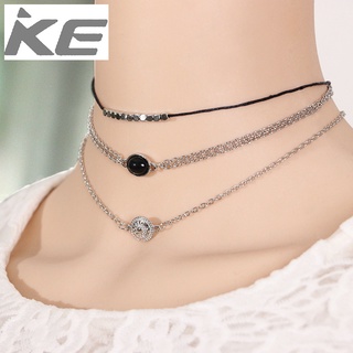 Gemstones Carved Layered Necklaces Necklaces Short Sweater Chains Women for girls for women lo