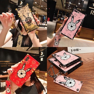 Samsung Galaxy A22 A15 A32 A52 A72 A12 A01 A11 A21S A31 A21 A02S A02 Fashion Brand Rabbit Square Phone Case