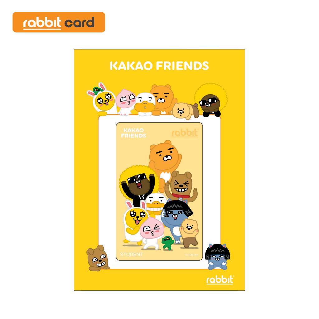 ภาพหน้าปกสินค้าRabbit Card บัตรแรบบิท KAKAO FRIENDS สำหรับนักเรียน-นักศึกษา (FRIENDS) จากร้าน rabbitcard_official บน Shopee