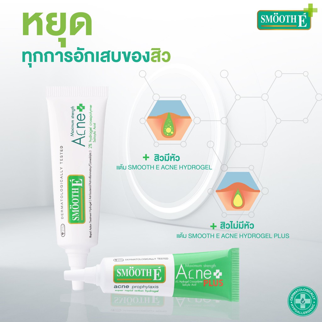 หมดอายุ2023-25-ครบเซ็ต-สิวมีหัว-สิวไม่มีหัว-smooth-e-acne-t-hydrogel-plus-2-4-จัดการสิวตั้งแต่เริ่มเจ็บ