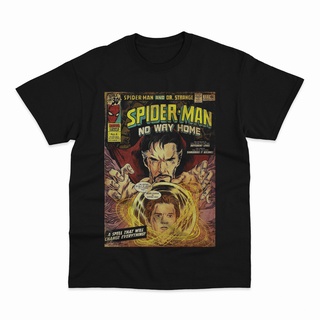 เสื้อยืดโอเวอร์ไซส์เสื้อยืด พิมพ์ลาย Spiderman No Way Home Doctor Strange Spell สไตล์วินเทจ คลาสสิกS-3XL