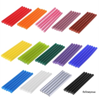 folღ 5pcs Hot Melt Glue Stick Colorful 7x100mm Adhesive For DIY Craft Toy Repair Tool