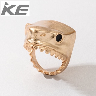 exaggerated jewelry Shark single ring Alloy irregular ring for girls for women low price