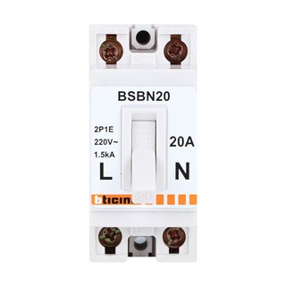 เบรกเกอร์ เบรกเกอร์ B-TICINO BSBN20 20A เบรกเกอร์และตู้ไฟ งานระบบไฟฟ้า CIRCUIT BREAKER B-TICINO BSBN20 20A